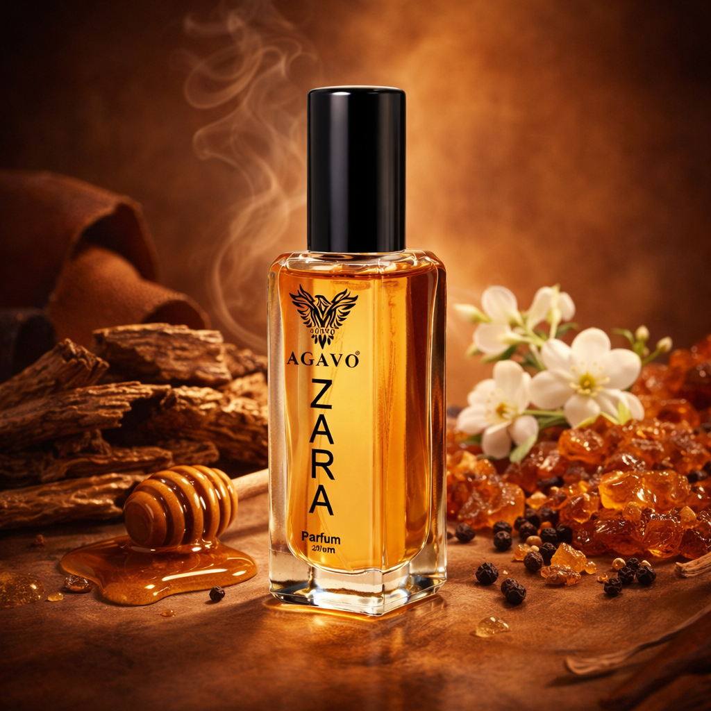 ZARA by AGAVO Perfumes – Unisex Oud, Honey & Amber Perfume | Long-Lasting Woody Spicy Fragrance