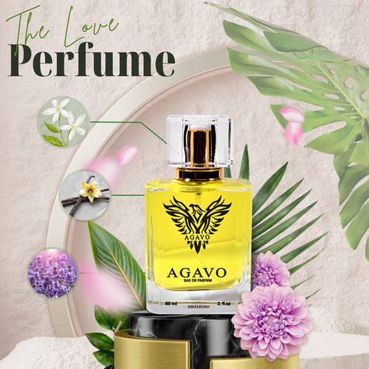 AGAVO The Love Eau De Parfum – Unisex Romantic Perfume for Men & Women | Long-Lasting Floral Oriental Fragrance