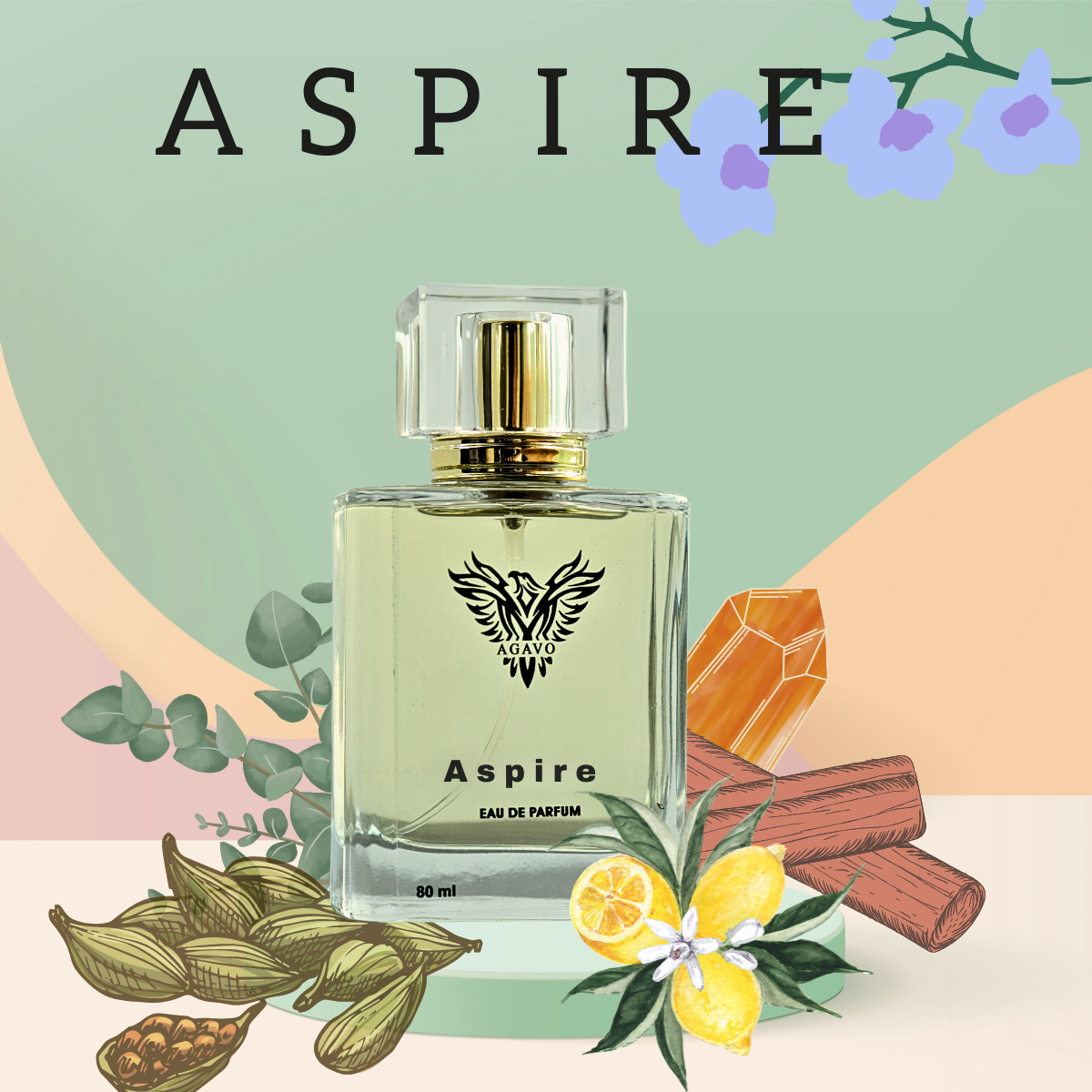 AGAVO Aspire Perfume – A Signature of Confidence, Elegance, and Individuality

Step into your power with AGAVO Aspire Eau De Parfum, a luxurious unisex fragrance designed to reflect your ambition, style, and self-confidence. Crafted for both men and women, Aspire is more than just a perfume—it’s an olfactory expression of who you aspire to be.

This 80ml Eau De Parfum blends premium global ingredients into a sophisticated scent that evolves gracefully throughout the day. Whether you're heading to a high-sta