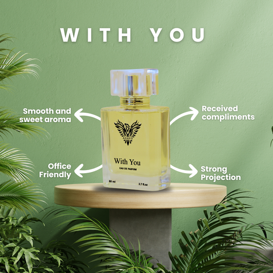 Celebrate Togetherness with AGAVO With You – Eau De Parfum for Men & Women

Experience the beauty of shared moments with AGAVO With You Eau De Parfum, a luxurious unisex perfume designed to evoke connection, harmony, and timeless elegance. This 80ml long-lasting fragrance is crafted for those who embrace modern love and personal expression — whether worn by him, her, or both.

AGAVO With You is more than just a perfume. It’s a fragrance for couples, for soulmates, for friends — for anyone who believes in th